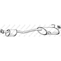 Stredný tlmič výfuku BOSAL 284-289
