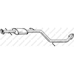 Stredný tlmič výfuku BOSAL 283-843
