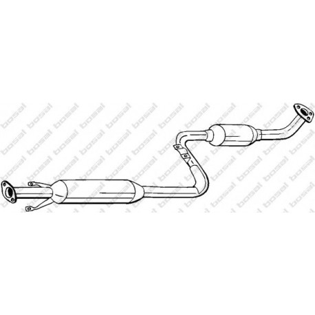 Stredný tlmič výfuku BOSAL 283-781