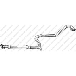 Stredný tlmič výfuku BOSAL 283-771