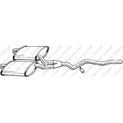 Stredný tlmič výfuku BOSAL 283-633
