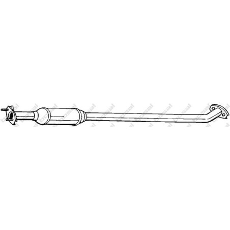 Stredný tlmič výfuku BOSAL 283-541