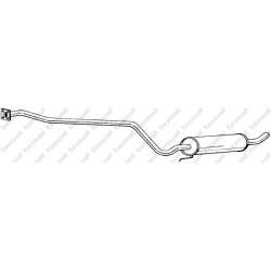 Stredný tlmič výfuku BOSAL 283-191