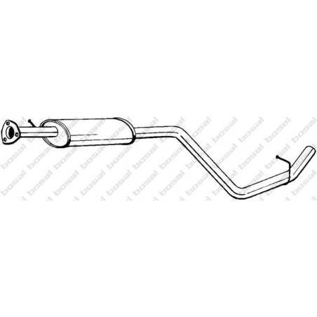 Stredný tlmič výfuku BOSAL 283-143