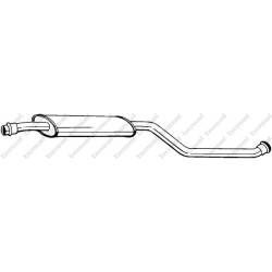 Stredný tlmič výfuku BOSAL 283-027