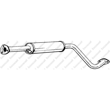 Stredný tlmič výfuku BOSAL 282-999