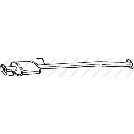 Stredný tlmič výfuku BOSAL 282-591