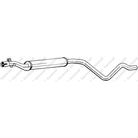 Stredný tlmič výfuku BOSAL 282-509