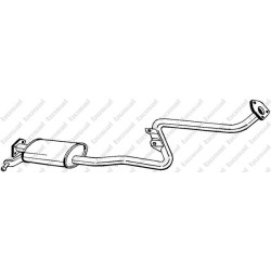 Stredný tlmič výfuku BOSAL 282-259
