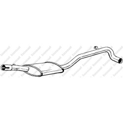 Stredný tlmič výfuku BOSAL 281-915