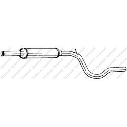 Stredný tlmič výfuku BOSAL 281-749