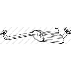 Stredný tlmič výfuku BOSAL 281-211