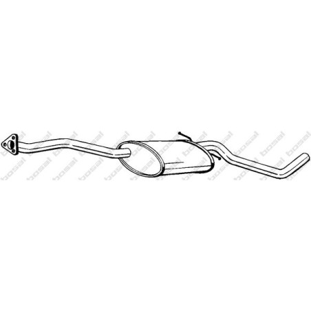 Stredný tlmič výfuku BOSAL 281-187