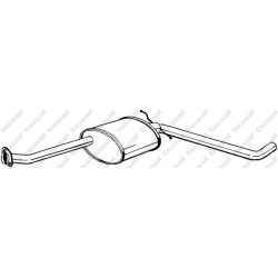 Stredný tlmič výfuku BOSAL 281-065