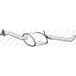 Stredný tlmič výfuku BOSAL 281-057