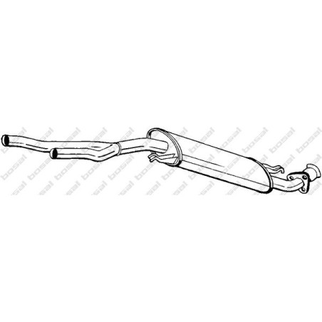 Stredný tlmič výfuku BOSAL 281-017