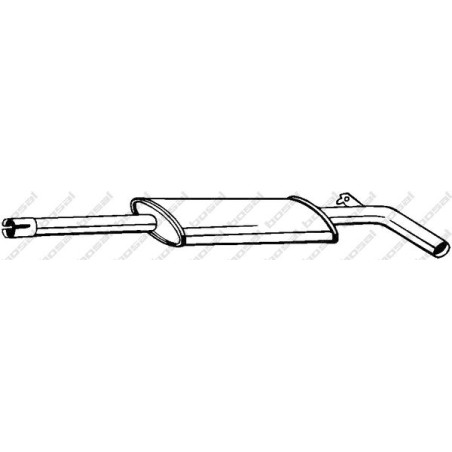 Stredný tlmič výfuku BOSAL 280-279