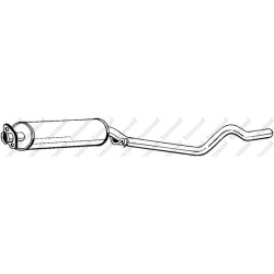 Stredný tlmič výfuku BOSAL 280-153