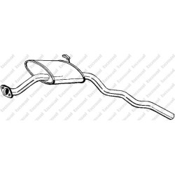 Stredný tlmič výfuku BOSAL 280-071