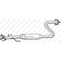 Stredný tlmič výfuku BOSAL 280-047