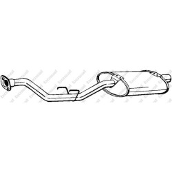 Stredný tlmič výfuku BOSAL 280-013