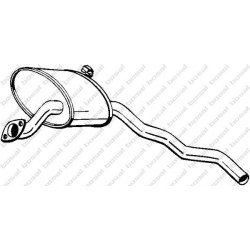 Stredný tlmič výfuku BOSAL 279-707