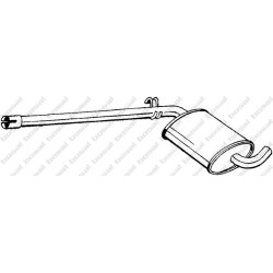 Stredný tlmič výfuku BOSAL 279-603