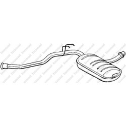 Stredný tlmič výfuku BOSAL 279-209