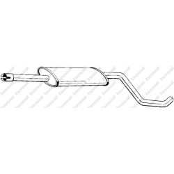 Stredný tlmič výfuku BOSAL 279-053