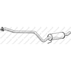 Stredný tlmič výfuku BOSAL 278-155