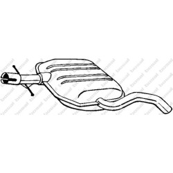 Stredný tlmič výfuku BOSAL 233-533