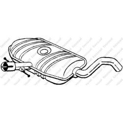 Stredný tlmič výfuku BOSAL 233-483