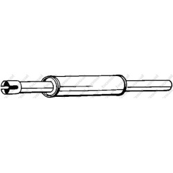 Stredný tlmič výfuku BOSAL 233-099