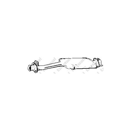 Stredný tlmič výfuku BOSAL 210-839