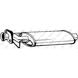 Stredný tlmič výfuku BOSAL 190-027