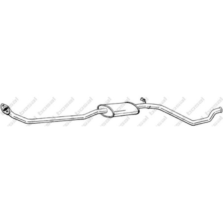 Predný tlmič výfuku BOSAL 291-697