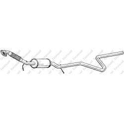 Predný tlmič výfuku BOSAL 288-027