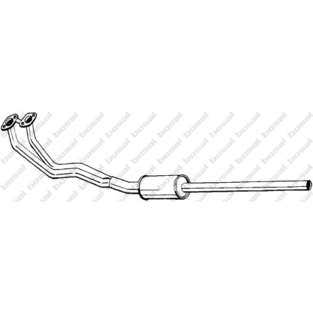 Predný tlmič výfuku BOSAL 287-763