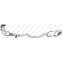 Predný tlmič výfuku BOSAL 285-845