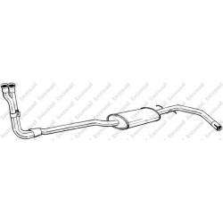Predný tlmič výfuku BOSAL 284-661