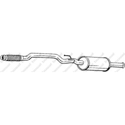 Predný tlmič výfuku BOSAL 282-611
