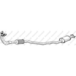 Predný tlmič výfuku BOSAL 282-281