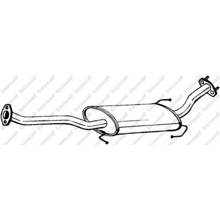 Predný tlmič výfuku BOSAL 281-209