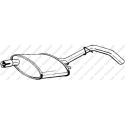 Predný tlmič výfuku BOSAL 185-185