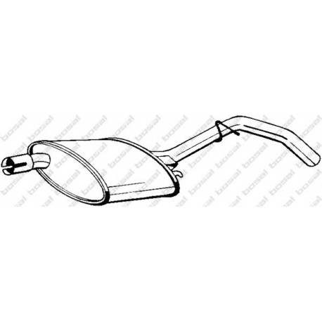 Predný tlmič výfuku BOSAL 185-185