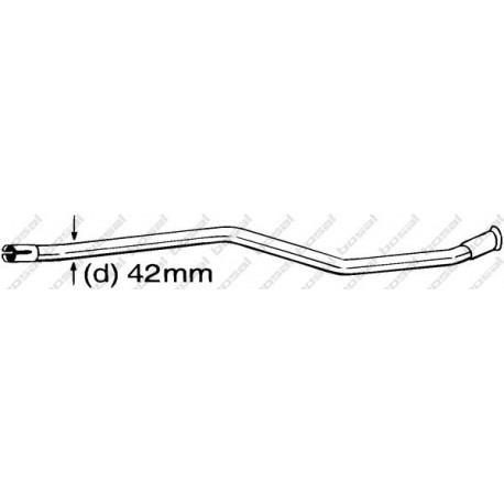 Opravné potrubie pre Katalyzátor BOSAL 889-533