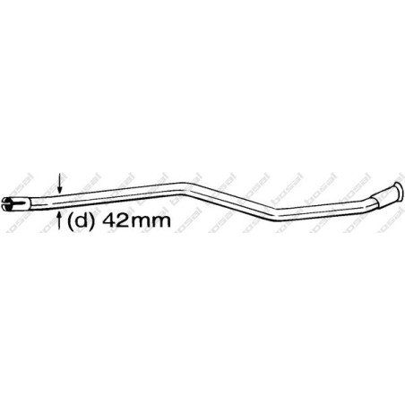 Opravné potrubie pre Katalyzátor BOSAL 889-533