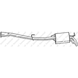 Koncový tlmič výfuku BOSAL 288-475