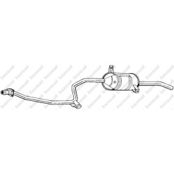 Koncový tlmič výfuku BOSAL 287-773