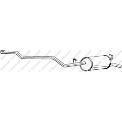 Koncový tlmič výfuku BOSAL 287-633